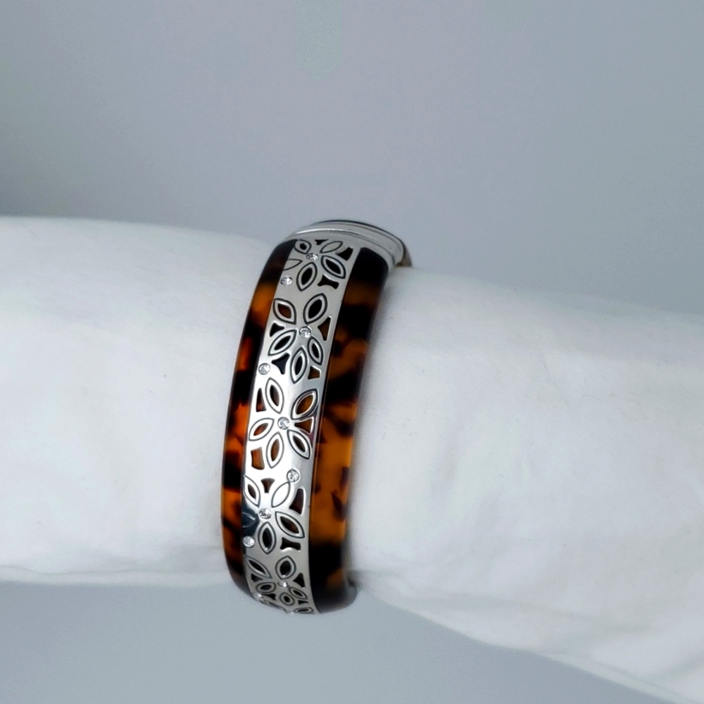 Tortoiseshell and Silver Bracelet